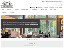 Tablet Screenshot of abedoors.com
